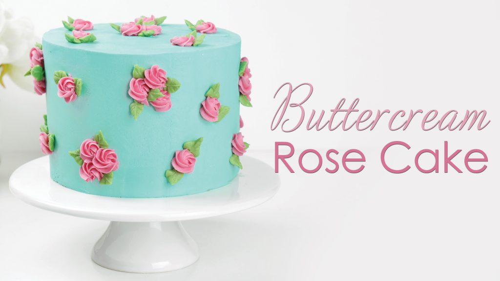 Buttercream Rose Cake Tutorial