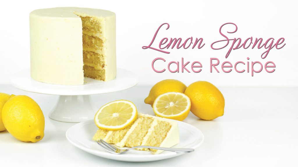 Lemon Sponge cake recipe - with lemon drizzle
