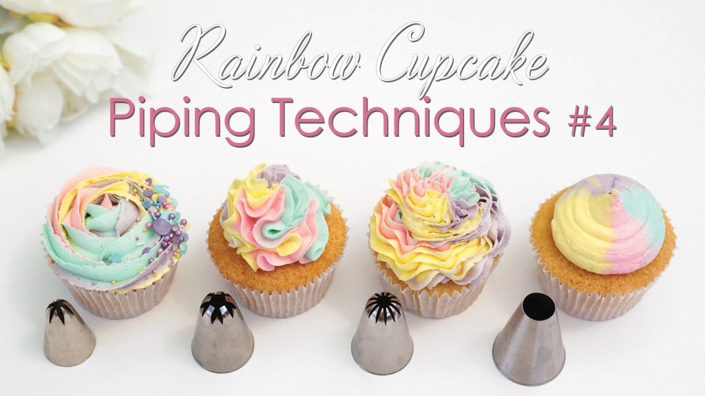 rainbow pipping cupcake techniques