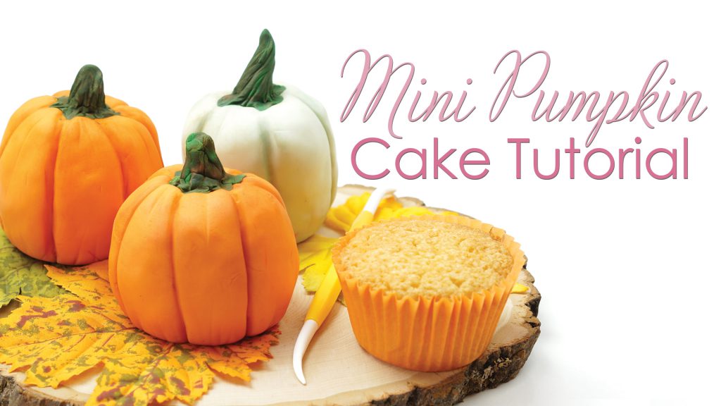 mini pumpkin Cake Tutorial using cupcakes