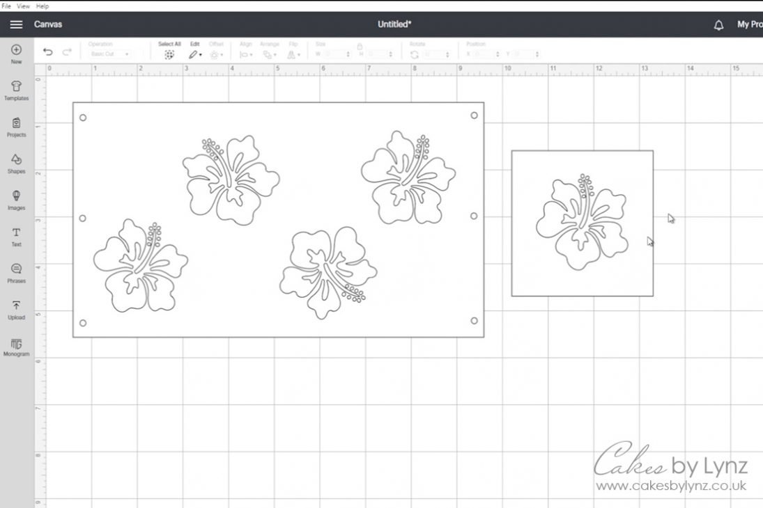 Custom stencils in the Cricut design space