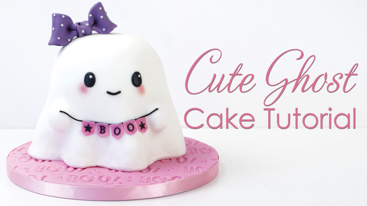Halloween Cute Ghost Cake Tutorial