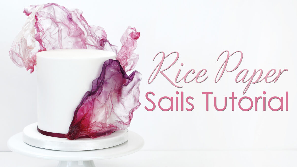 rice paper sails cake tutorial