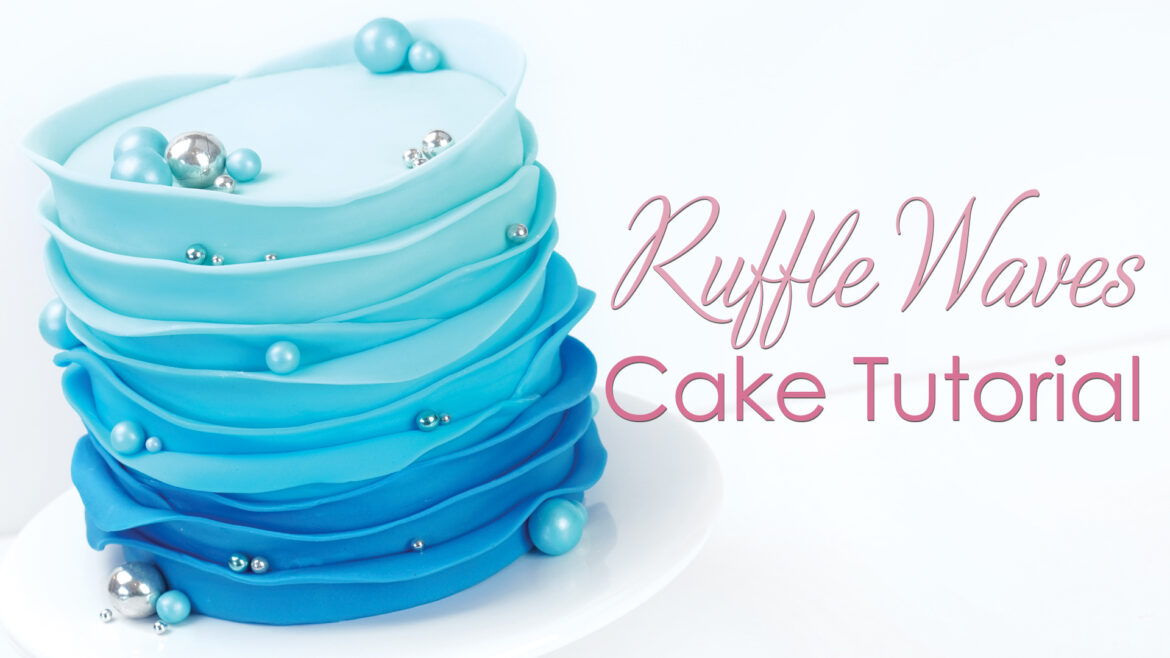 How to create ruffle waves on a cake