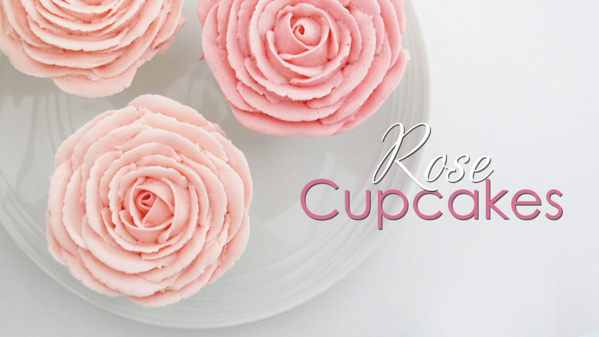 piping rose cupcakes tutorial