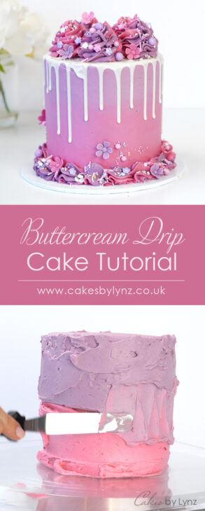 Ombre Buttercream Drip Cake Tutorial