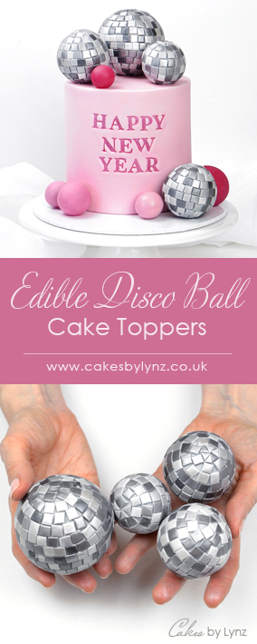 Edible Disco Ball Cake Toppers