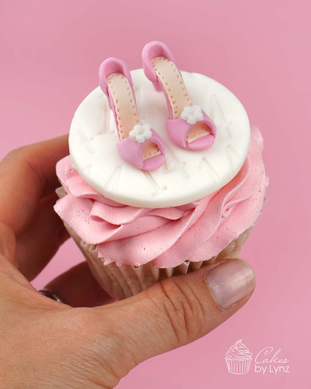 mini shoes cupcake toppers
