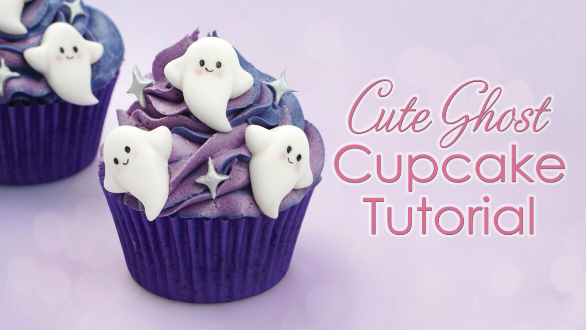Halloween ghost cupcake tutorial