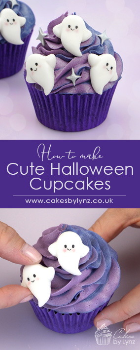How to make cute ghost halloween cupcakes