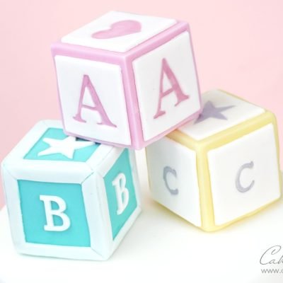 How to make Easy fondant baby blocks for your cakes