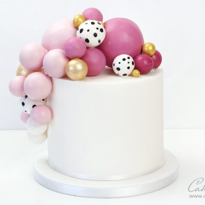 Chocolate Balls / sphere balloon cake tutorial