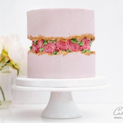 Buttercream Fault Lines Cake