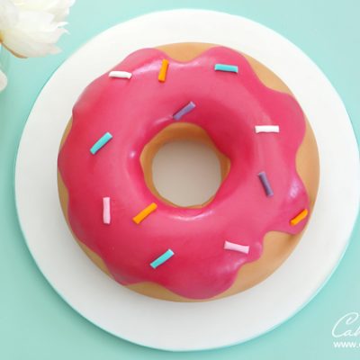 Giant Donut cake tutorial
