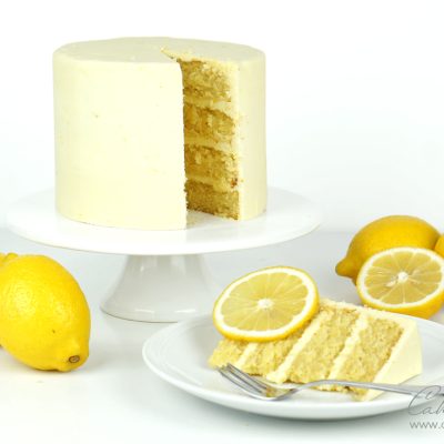 Lemon Drizzle Cake recipe with lemon ganache