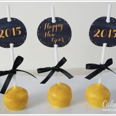 New year cake pops