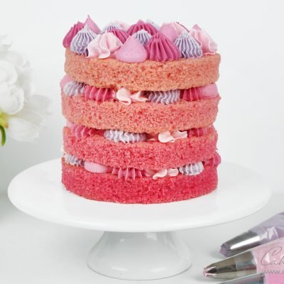 Ombre layer cake