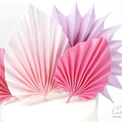 How to make edible sugar palm leaves for your cakes