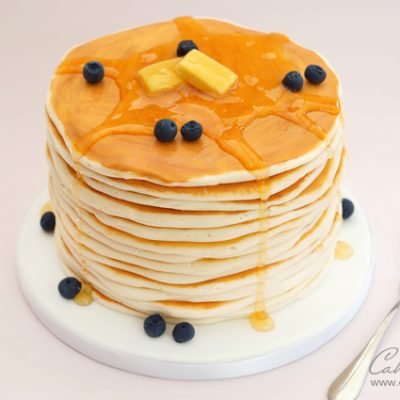 Pancakes cake tutorial