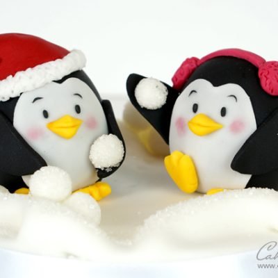 Penguin cake toppers