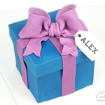 Gift Box Present cake tutorial