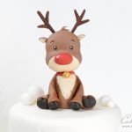 Rudolph The Red Nosed Reindeer Cake Topper Tutorial
