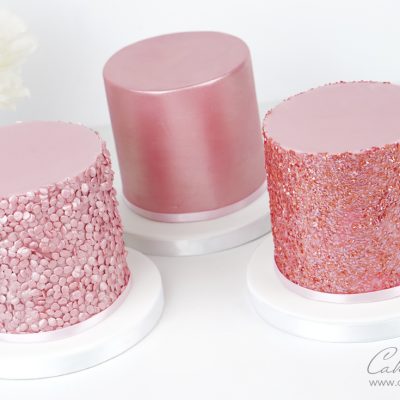 Shimmer & glitter cakes tutorial