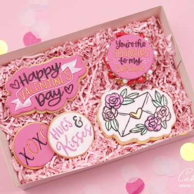 SweetStamp Valentines range treat box - cookies and cupcakes