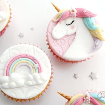 Unicorn cupcake toppers