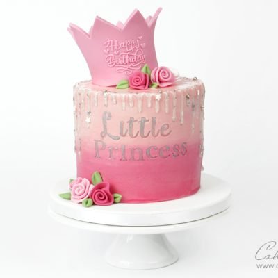 Little Princess Crown Glitter Cake Tutorial