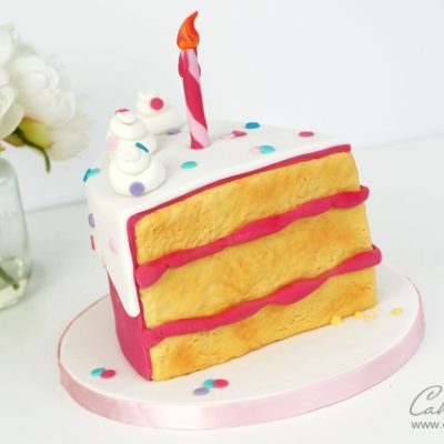 slice of cake tutorial