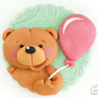 teddy bear cupcake topper